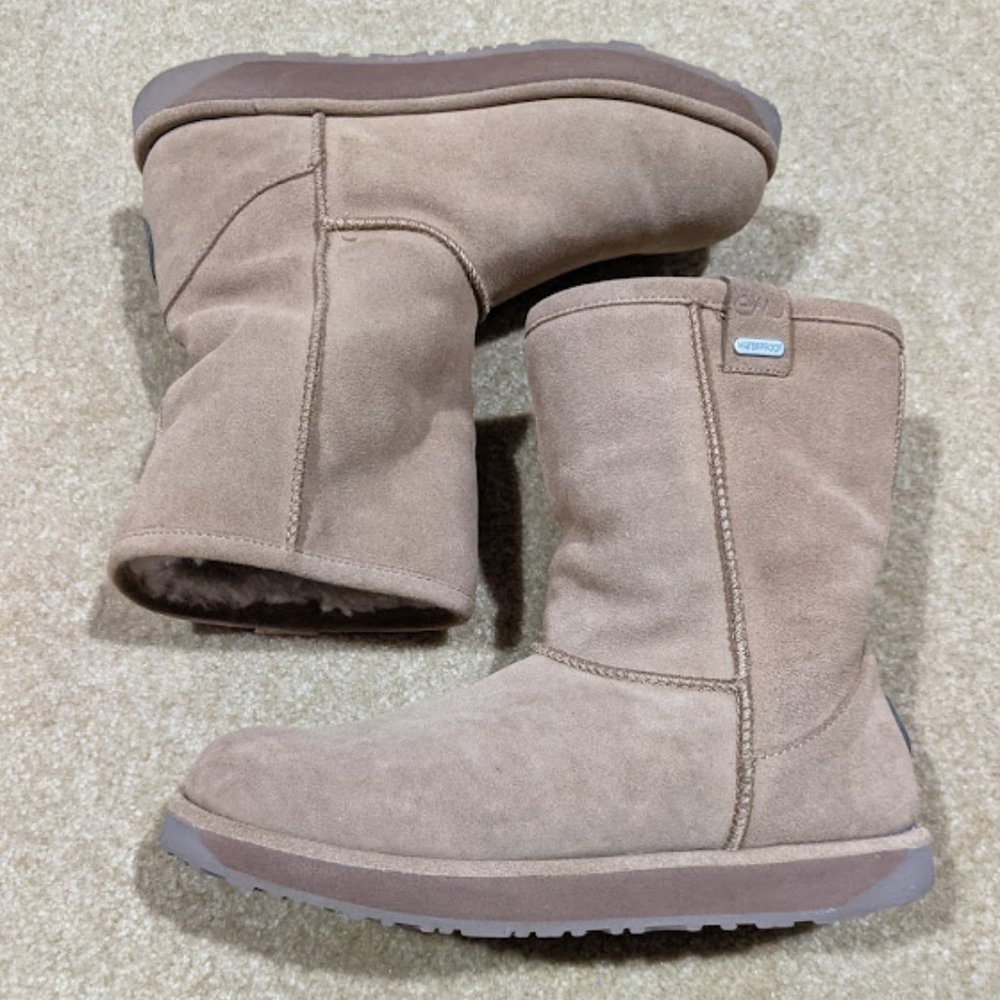 Emu Winter Boots Sheepskin Lining, Suede Upper, Rubber Sole - Picture 2 of 6
